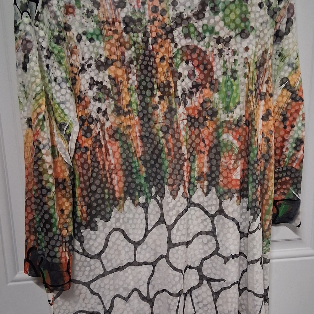 Multicolor Abstract Print Dress - Picture 3 of 3